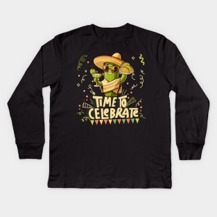 Time To Celebrate Kids Long Sleeve T-Shirt